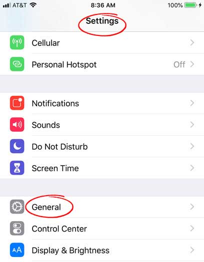 how to set time display on iphone
